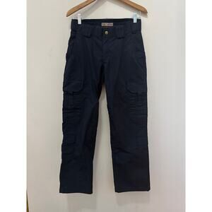 5 11 Tactical EMS Pants Size 8 Women's Dark Navy Straight Cargo Relaxed Fit